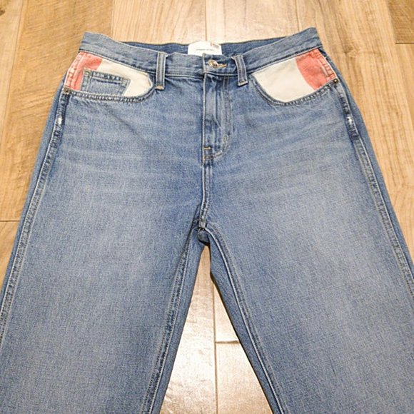 Current/Elliott Blue Jeans Womens 28 Vanessa Crop Straight Leg High Rise 31x26 - Picture 4 of 12